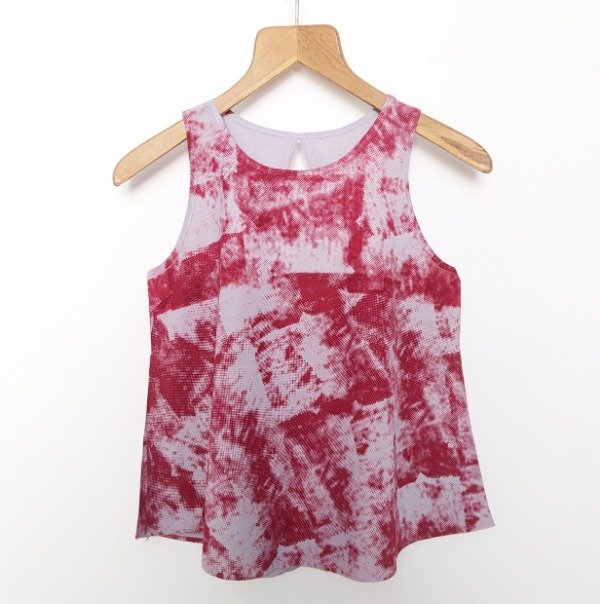 Producto - Blusa Pasión -estampa Destello en rojo-