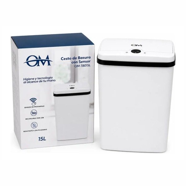 Producto - CESTO DE BASURA SENSOR APERTURA AUTOMATICA SIN TOCAR 15L