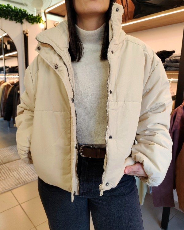 Producto - Campera puffer crema - 0