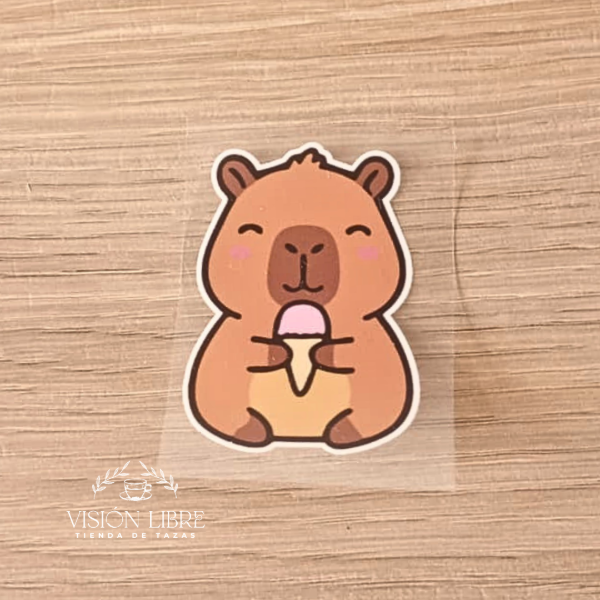 Producto - Stickers Carpincho 6cm - 1