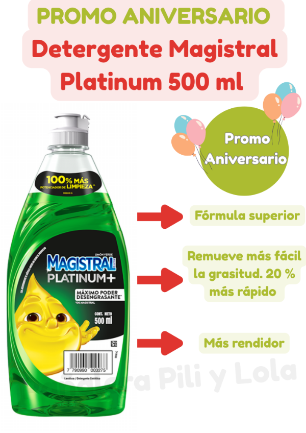 Producto - Detergente Magistral Platinum 500 ml