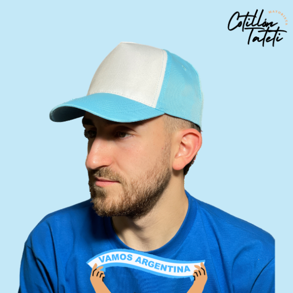 Producto - GORRA BLANCA Y CELESTE