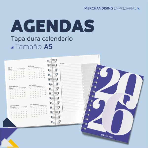 Producto - Agenda A5 Tapa dura calendario 2025