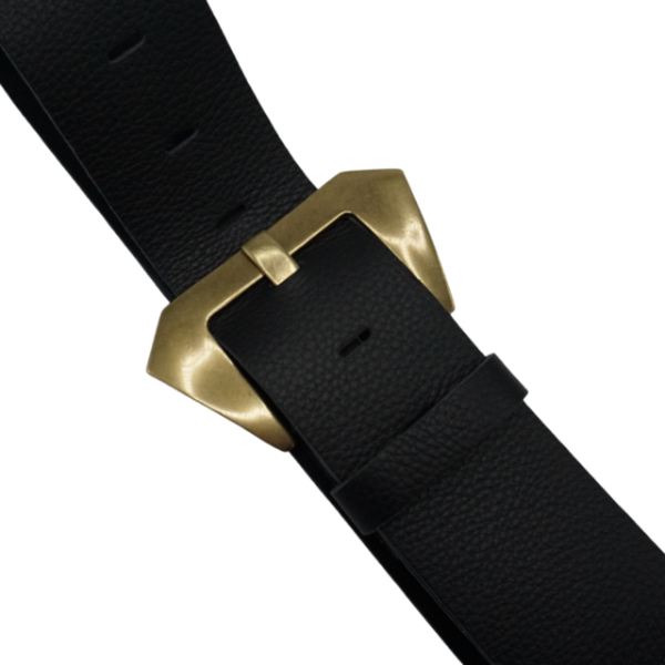 Faja de cuero genuino con forreria hebilla bronce