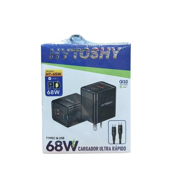 Producto - Cargador Hytoshy + Cable C a C 65w