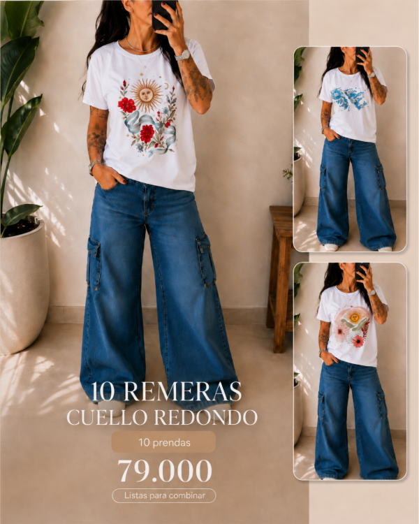 Producto - Pack x 10 Remeras cuello redondo - 0
