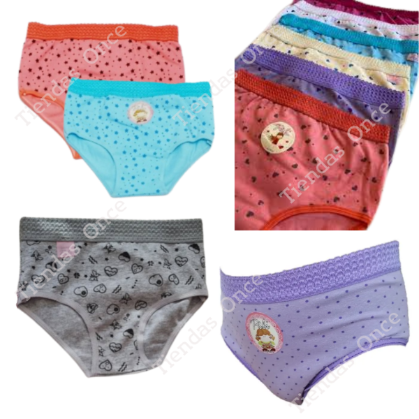 Producto - Bombacha con puntilla nena - Por docena