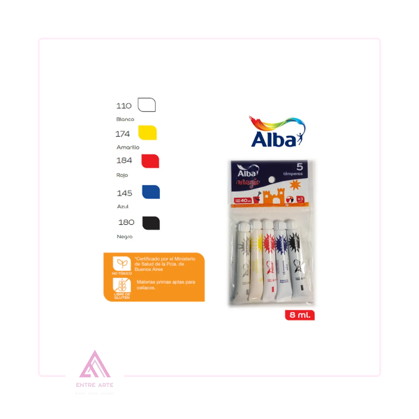 Producto - ALBA TEMPERA ALBAMAGIC x 5 uds. SURTIDO
