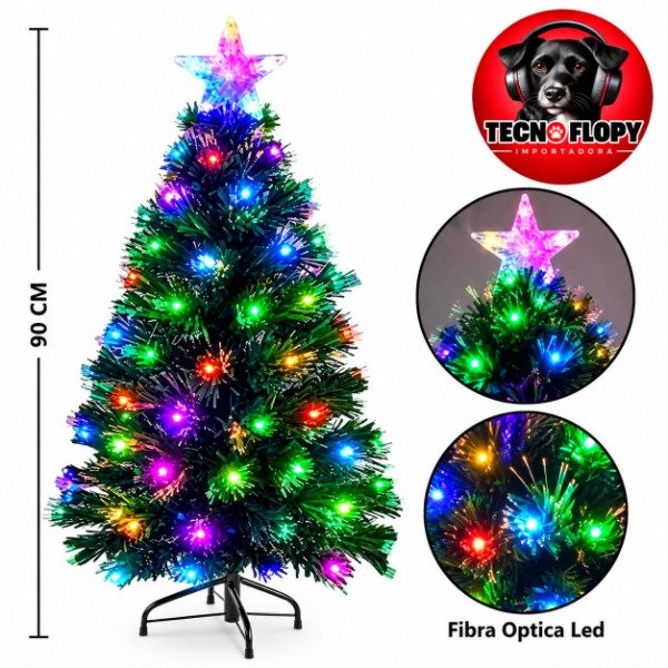 Producto - Arbol navidad fibra optica con estrell