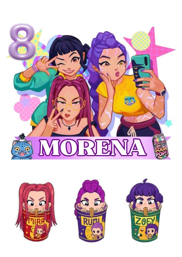 Producto - Las guerreras del K-pop - Topper físico