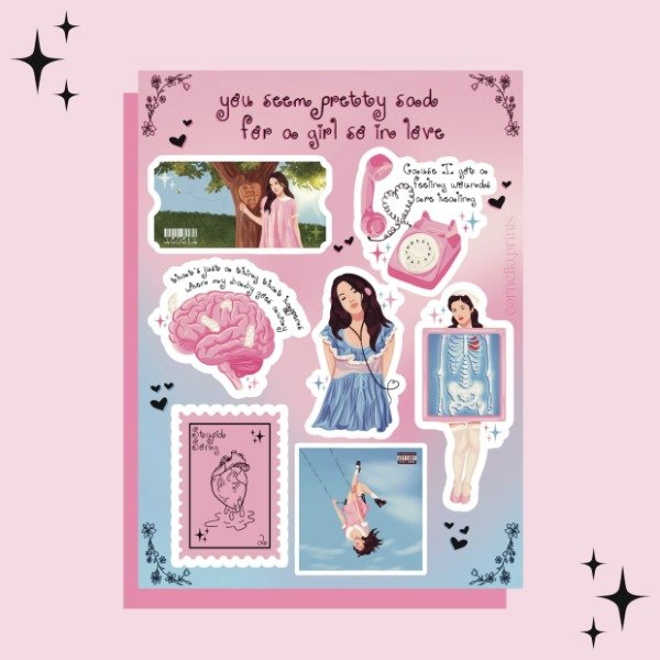 Producto - Set Troquelado 'You seem pretty sad for a girl so in love' Olivia Rodrigo