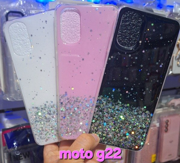 Producto - Fundas brillo degradé. Moto g22