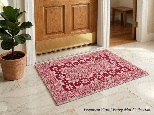 Producto - Alfombra Multiuso Deco Algodón "Margaritas" Guarda Pintada 40 x 60 cm