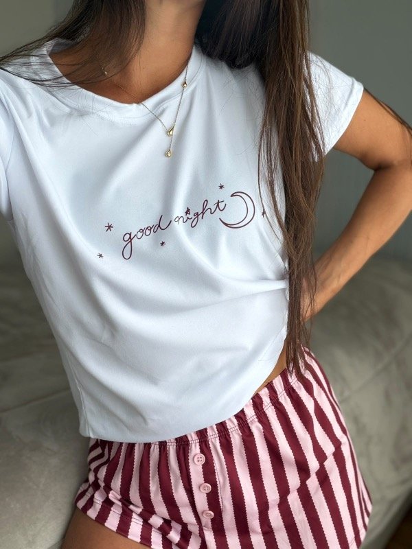 Producto - Pijama corto modal GN bordo -preventa y precio especial- - 1