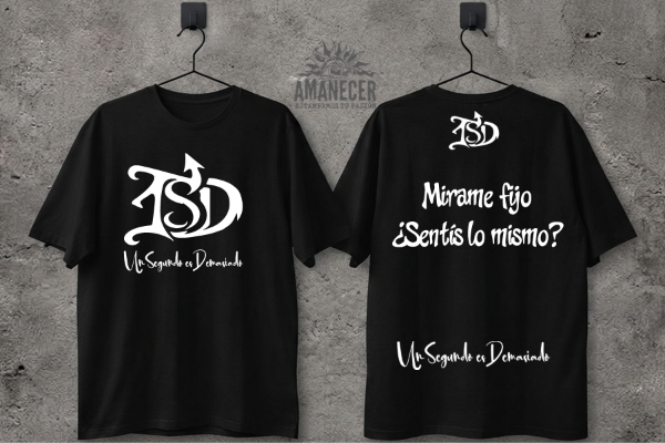 Producto - Remera 1 Segundo es Demasiado Nueva