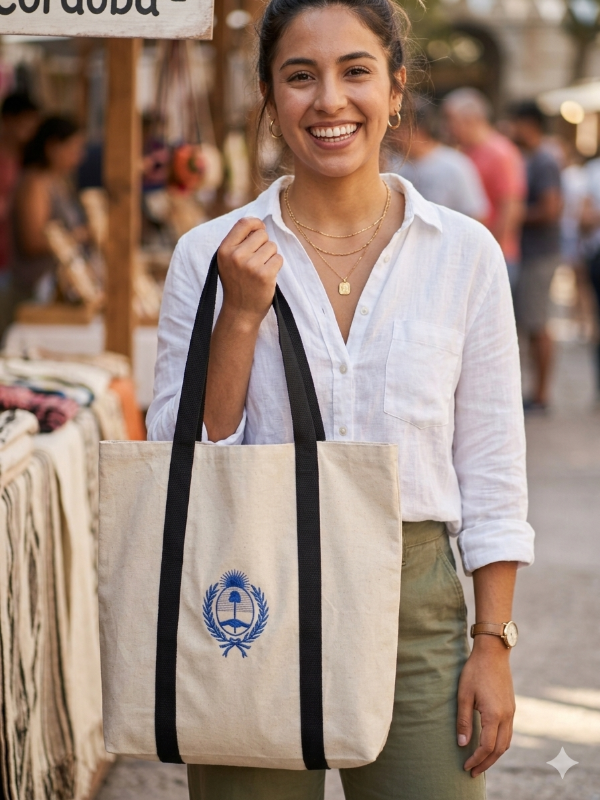Producto - Tote bag bordada escudo nacional - 1