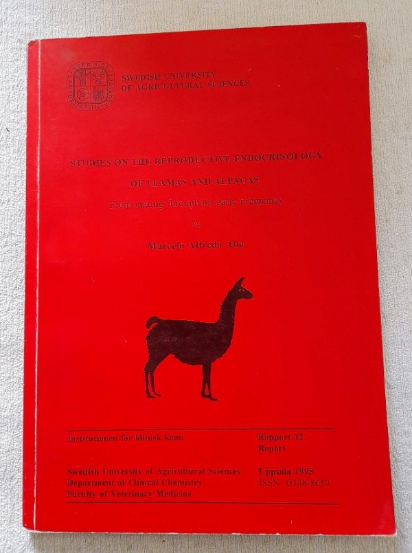 Producto - Studies On The Reproductive Endrocrinology On Llamas And Alpacas