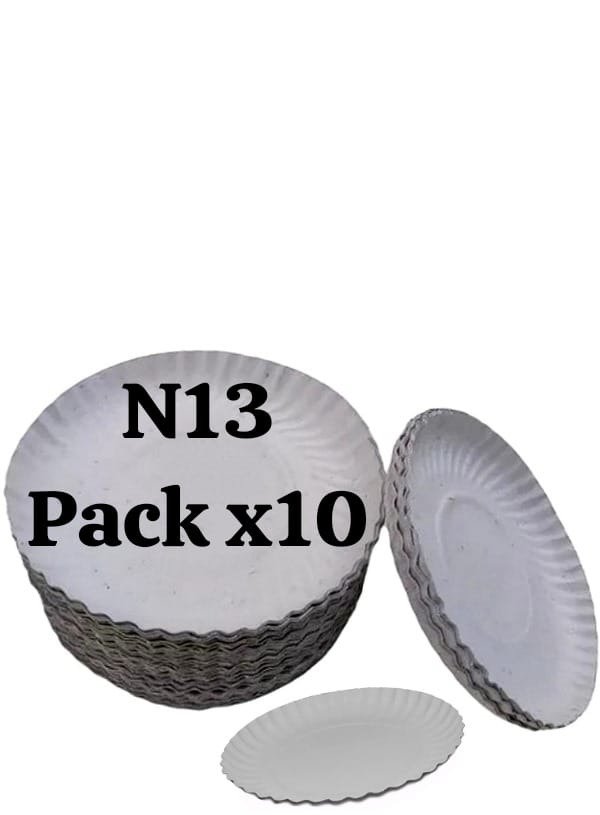 Producto - PACK X10 BANDEJA CARTON N13 (20CM)
