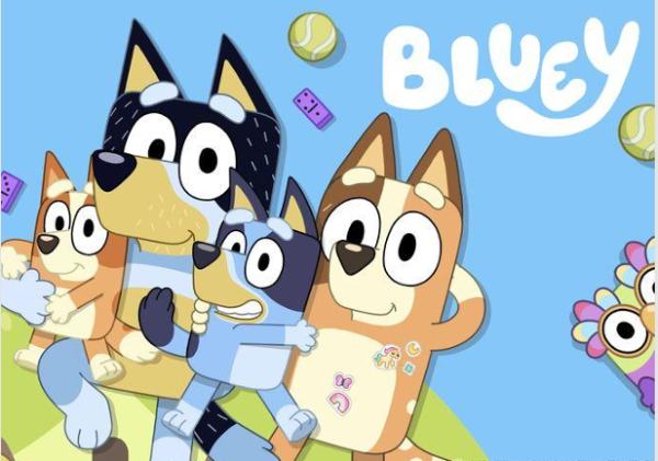 Producto - Lamina comestible rectangular bluey y bingo 2