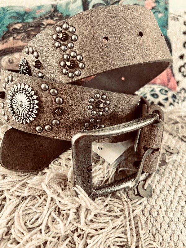 Producto - Cinturón cañuelas beige