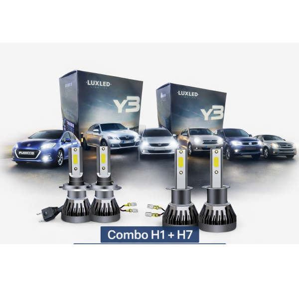 Producto - KIT CREE LED MINI Y3 H1ALTA H7 BAJA 207 208 307 308 LOGAN SANDERO