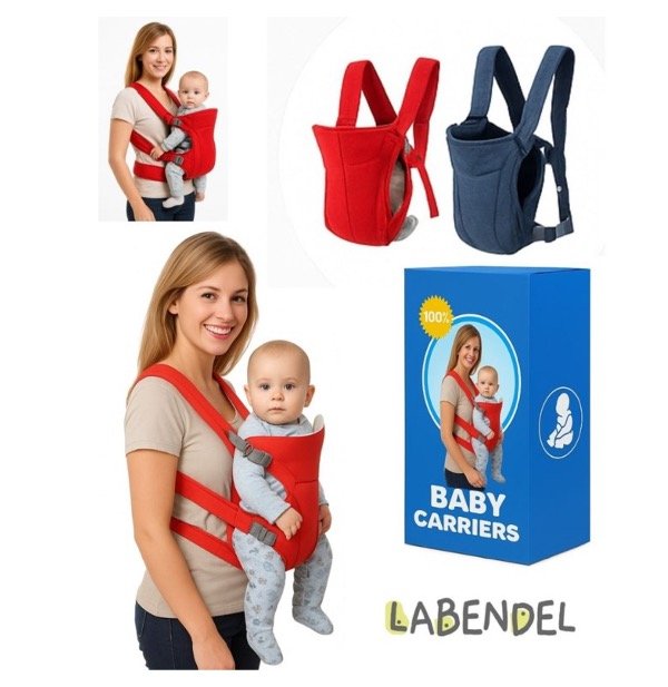 Producto - Mochila porta bebe ergonomica 3 en 1. Color Rojo.
