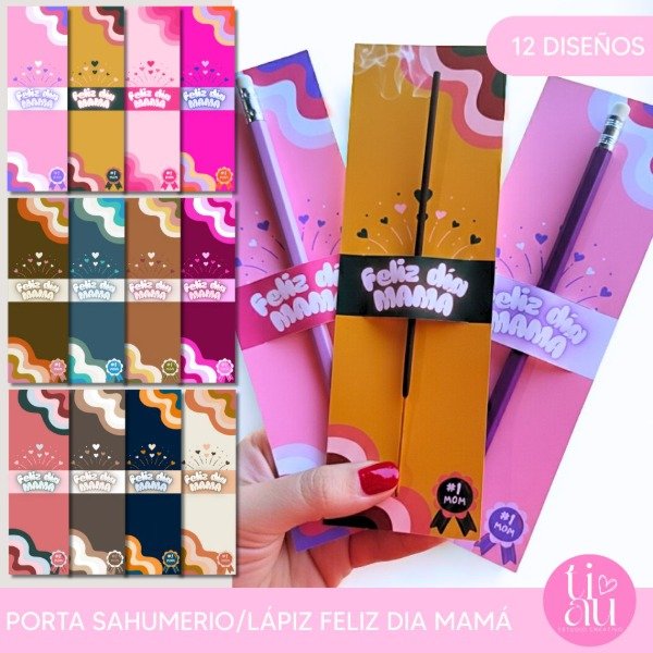 Producto - KIT PORTA SAHUMERIO/LAPICERA FELIZ DIA MAMÁ