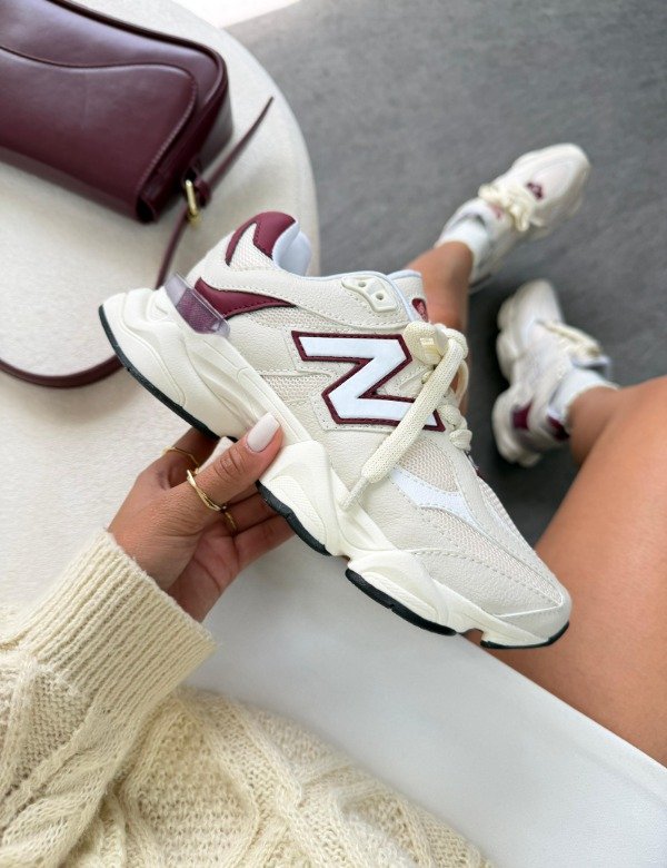 Producto - New balance 9060 Blanco/bordó