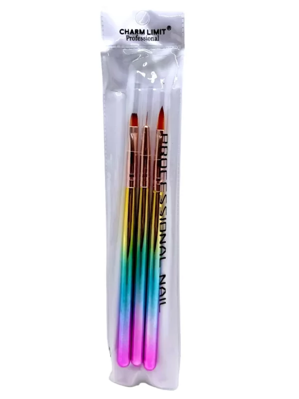 Producto - Set Pincele acrilico gel y liner 3u Charm limit