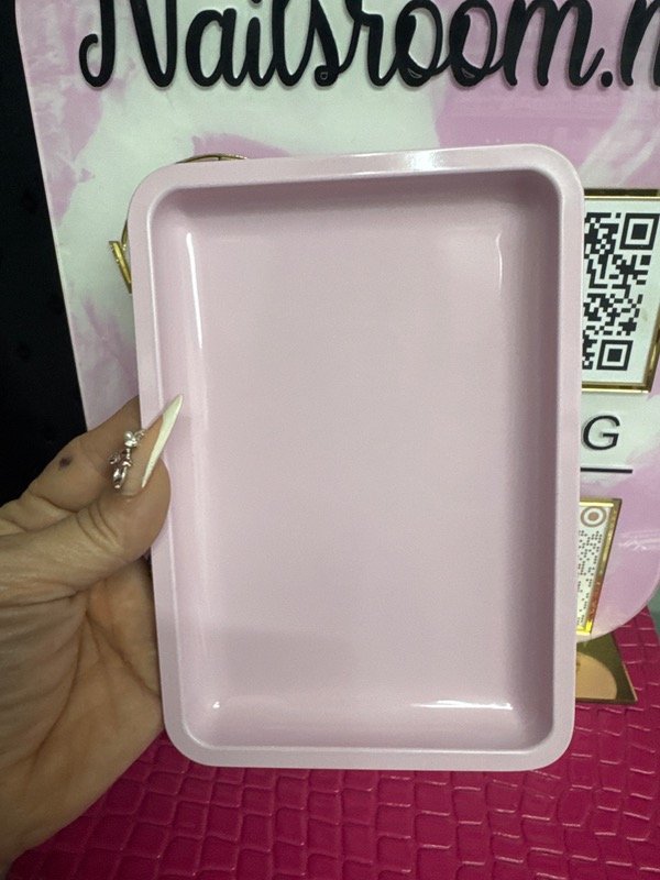 Producto - Bandeja rosa cuadrada