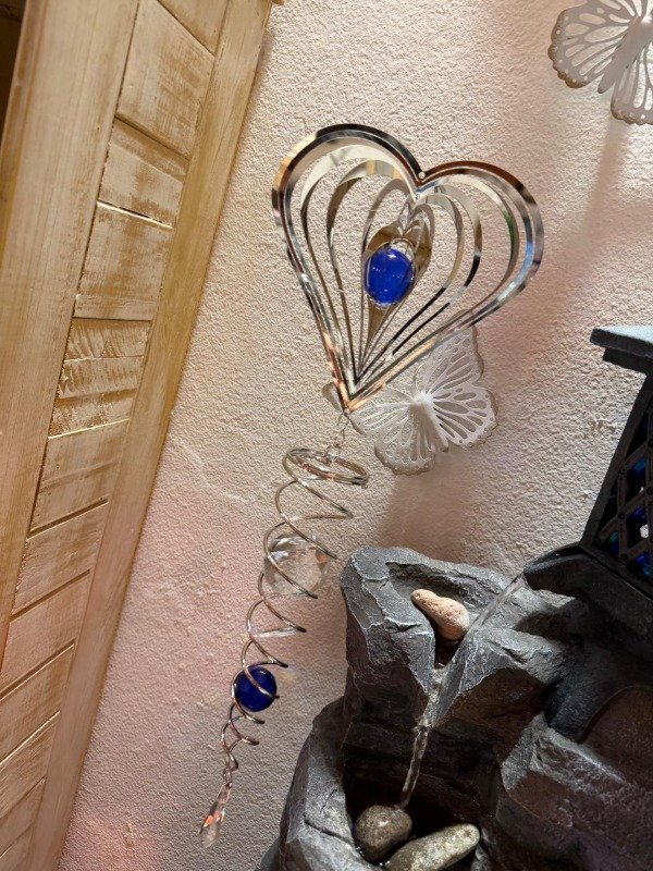 Producto - Colgante 3D grande Corazón con péndulo- Azul (Efectivo 35.920)