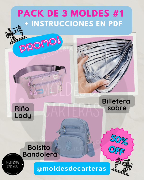 Producto - PACK 3 MOLDES #1 - 3 MOLDES + PASO A PASO PDF