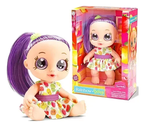 Producto - Rainbow Baby Muñeca Frutilla Ojos Brillosos