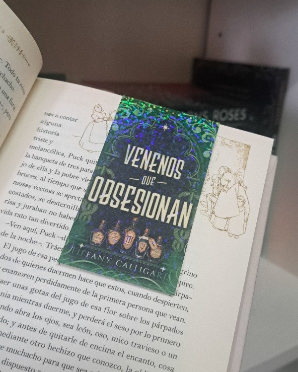 Producto - Marcapágina magnético holográfico - Venenos que obsesionan