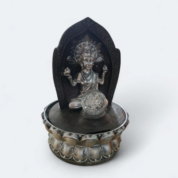 Producto - Fuente de Agua - Buda Plateado