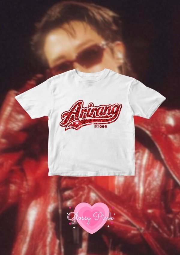 Producto - Baby Tee Arirang - VINILO TEXTIL GLITTER
