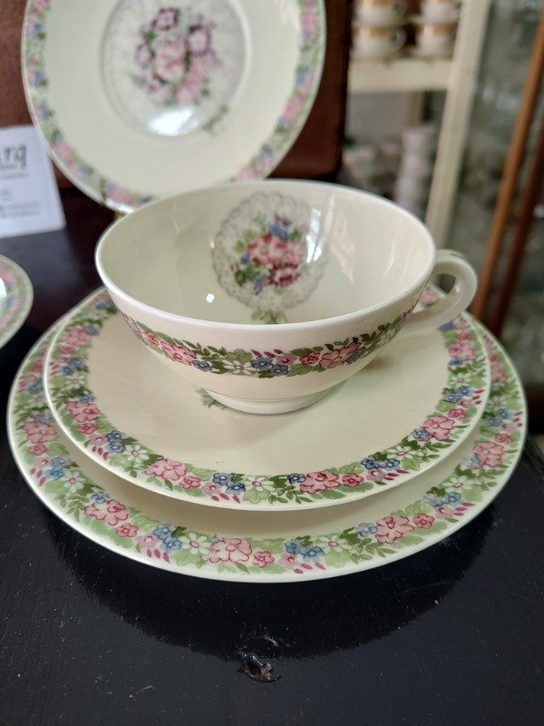 Producto - Trio de té Limoges florcitas