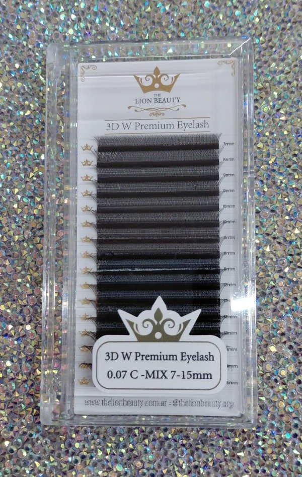 Producto - EXTENSIONES 3D "W" THE LION BEAUTY CURVA C 0.07 MIX 7-15MM