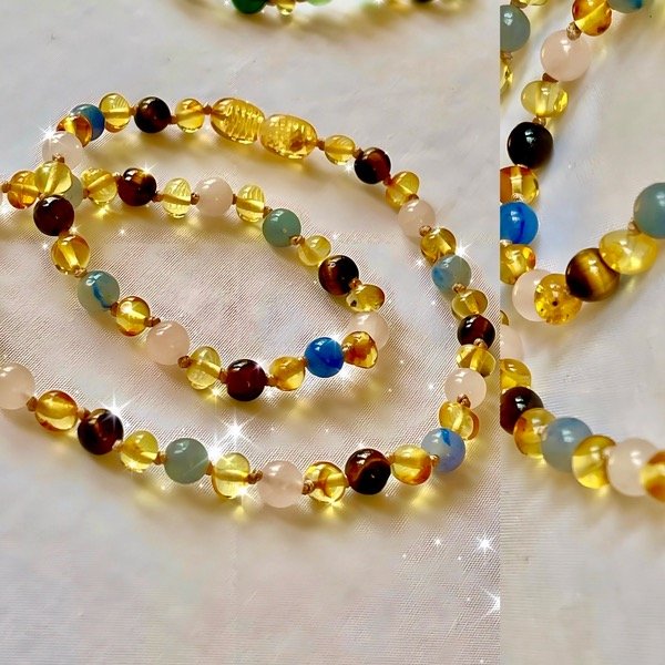 Producto - Collar Ambar atardecer