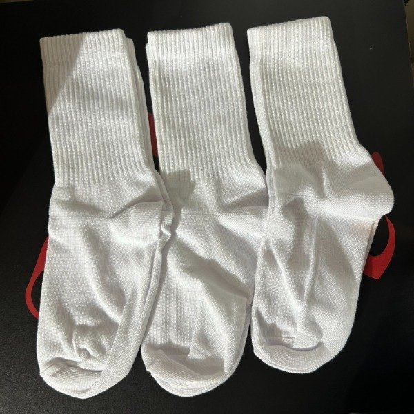 Producto - PACK x3 pares - MEDIAS BLANCAS LISAS - 1
