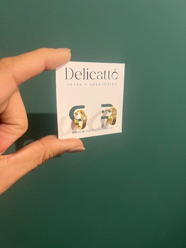 Producto - Aros Roma Acero dorado - 1