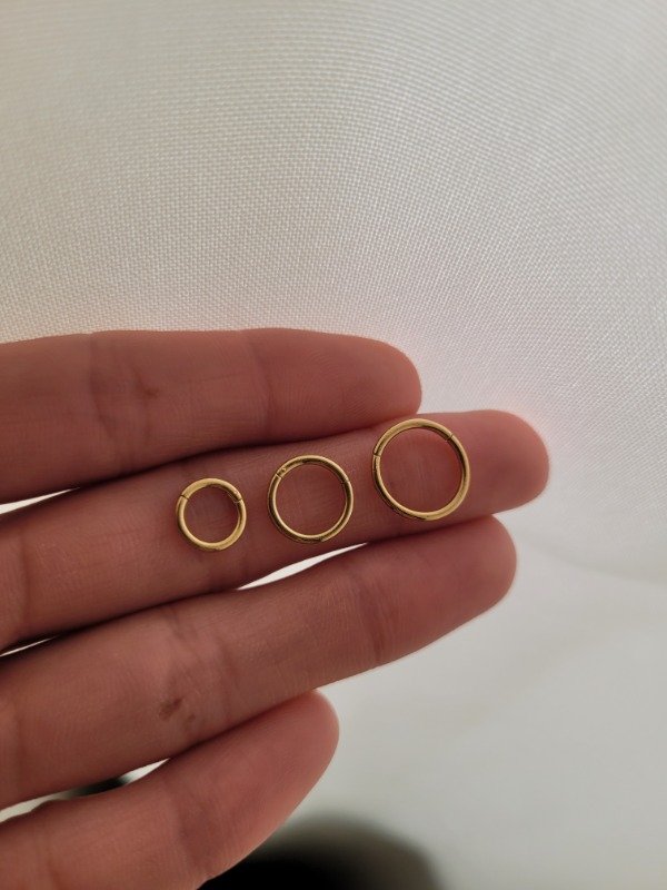 Producto - Piercing sin fin con bisagra liso AD 3 tamaños
