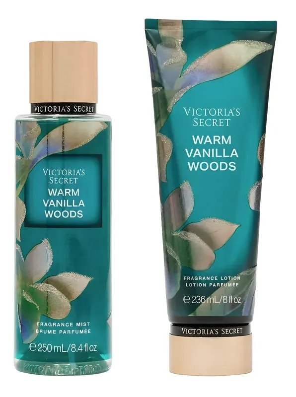 Producto - Body Splash Warm Vanilla Woods 250ml + Body Lotion 236ml Victoria's Secret