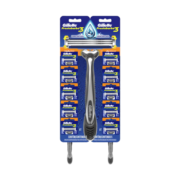 Producto - GILLETTE PRESTO 3 FILOS GRIS X 10UNI