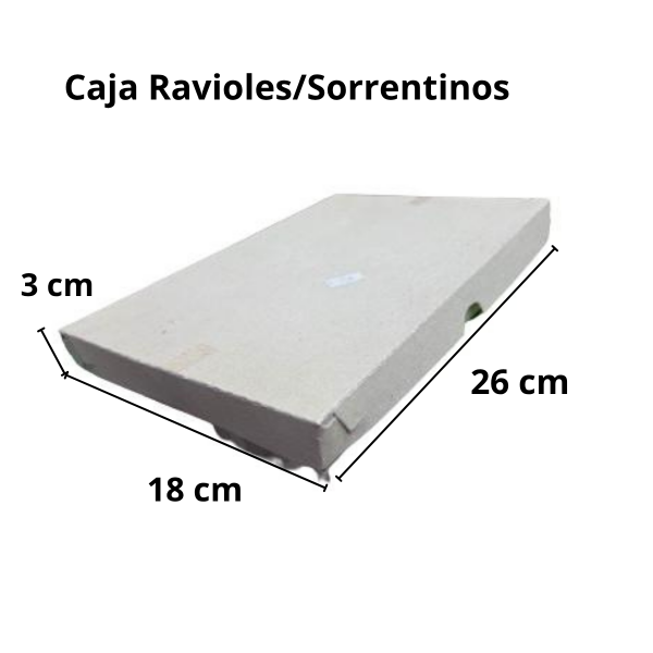 Producto - Caja para Ravioles/Sorrentinos 26x18 x1