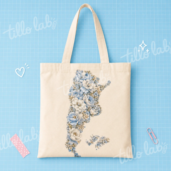 Producto - Tote bags Argentina floreada