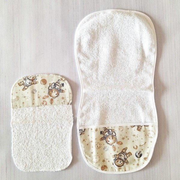 Producto - Set. Provechito + Babita Osito Espacial Crema