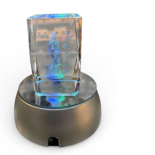 Producto - CUBO DE CRISTAL CON FIGURA 3D - GEISHA JAPONESA