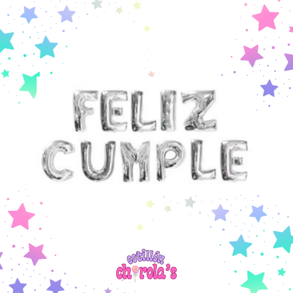 Producto - SET FRASE - FELIZ CUMPLE 40 CM