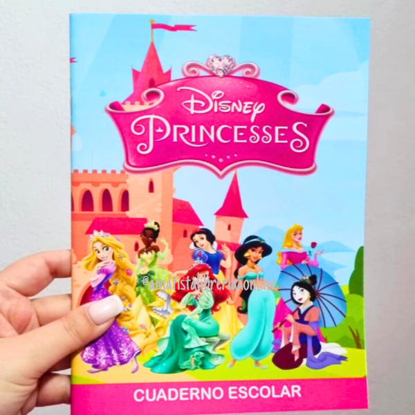 Producto - Cuaderno escolar Princesas 24hjs